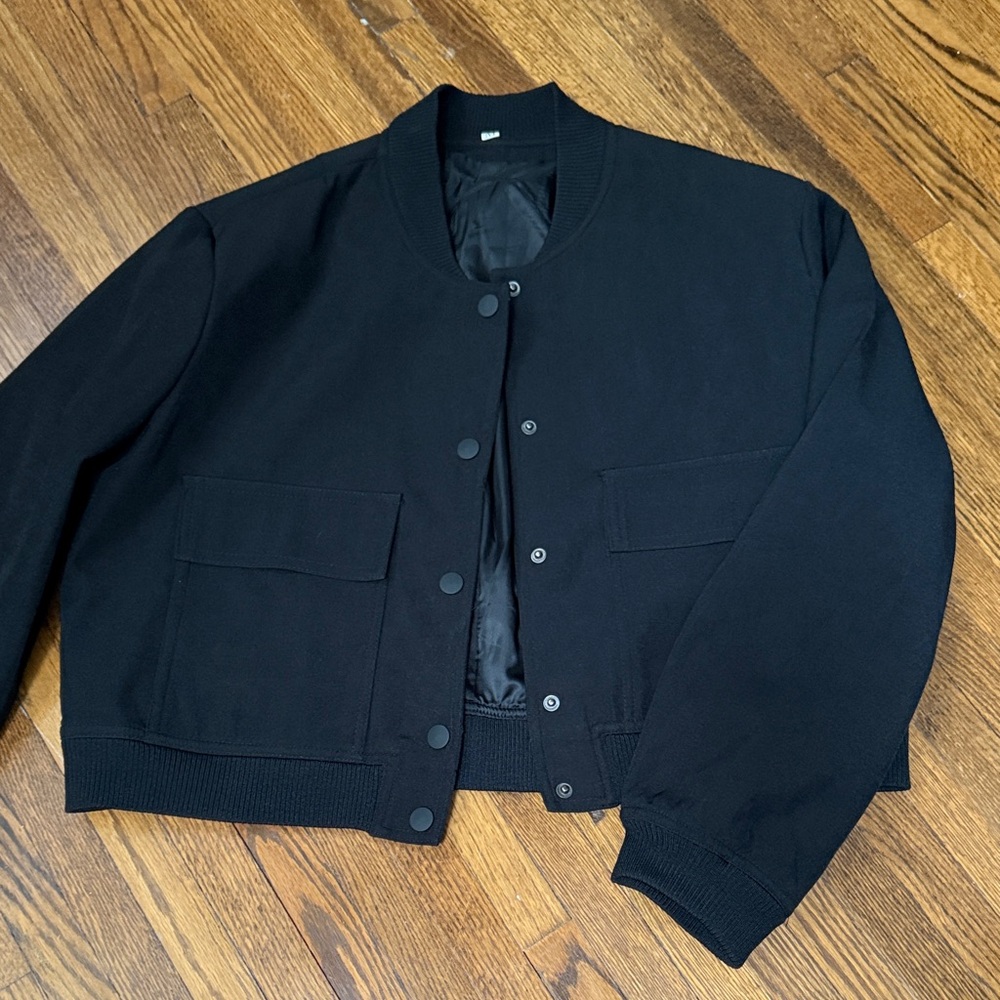 Women’s Black Bomber Jacket